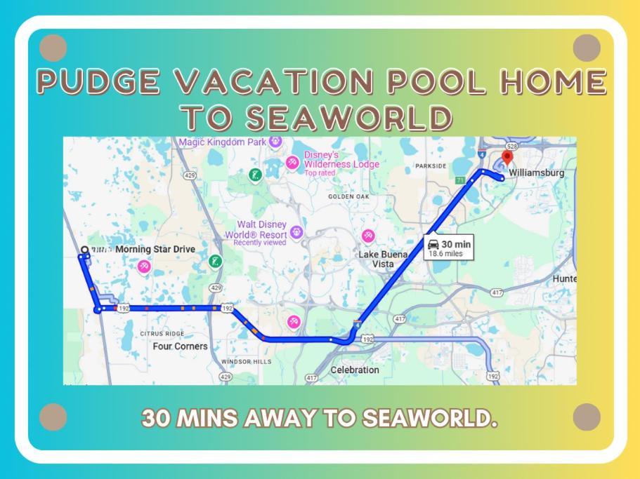 Pudge Vacation Poolspa Home Near Disney Orlando Zewnętrze zdjęcie